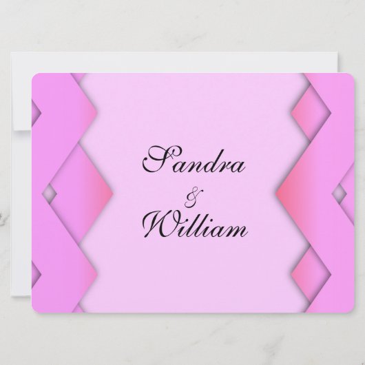 Uitnodiging tot roze weddenschappen (Achterkant)