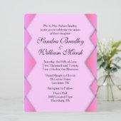 Uitnodiging tot roze weddenschappen (Staand voorkant)