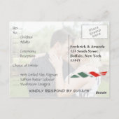 Uitnodiging tot RSVP van Rome met foto (Achterkant)