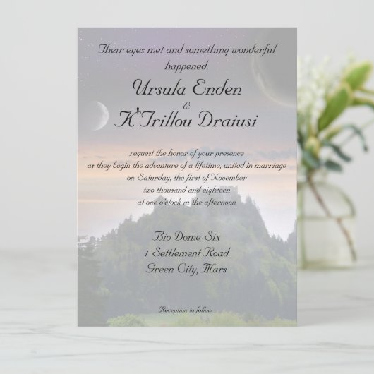 Uitnodiging tot ruimtevaart (Staand voorkant)