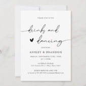 Uitnodiging tot Rustic Wedding Reception Party (Voorkant)