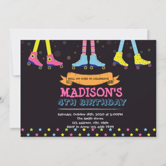 Uitnodiging tot Schaats van Roller (Voorkant)