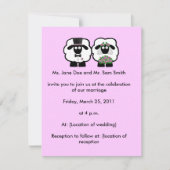 Uitnodiging tot schapenbruiloft (Voorkant)