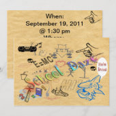 Uitnodiging tot schooldagen (Voorkant / Achterkant)