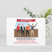 Uitnodiging tot schoolreünie (Staand voorkant)