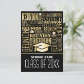 Uitnodiging tot schoolreünie (Staand voorkant)