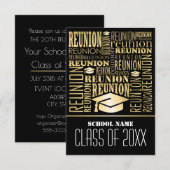 Uitnodiging tot schoolreünie (Voorkant / Achterkant)