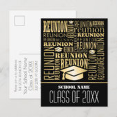 Uitnodiging tot schoolreünie (Voorkant / Achterkant)