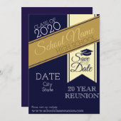 Uitnodiging tot schoolreünie (Voorkant / Achterkant)