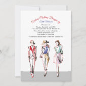 Uitnodiging tot Show voor de Mode van de baan (Voorkant)