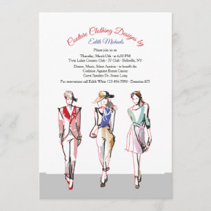 Uitnodiging tot Show voor de Mode van de baan