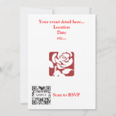 Uitnodiging tot Sjabloon Arbeidspartij (Achterkant)