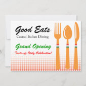 Uitnodiging tot Sjabloon Casual mijnbouw Italiaans (Voorkant)