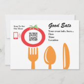 Uitnodiging tot Sjabloon Casual mijnbouw Italiaans (Achterkant)