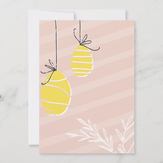 Uitnodiging tot Sjabloon van de Oost-Egg Hunt Spri (Achterkant)