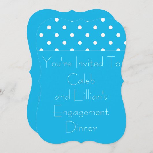 Uitnodiging tot Sjabloon van de Partij voor de Poo (Voorkant / Achterkant)