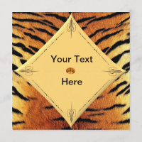 Uitnodiging tot Sjabloon van de tijger
