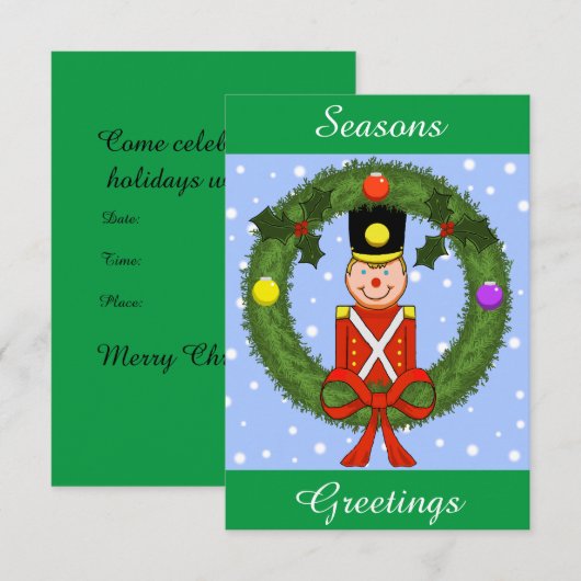 Uitnodiging tot Soldaat-feestdag () (Voorkant / Achterkant)