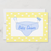 Uitnodiging tot speciaal Baby shower voor jongen - (Voorkant)