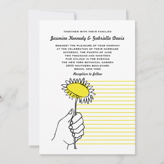 Uitnodiging tot speciale dag voor homohuwelijk (Voorkant)