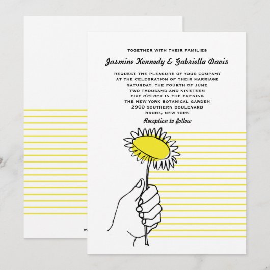 Uitnodiging tot speciale dag voor homohuwelijk (Voorkant / Achterkant)