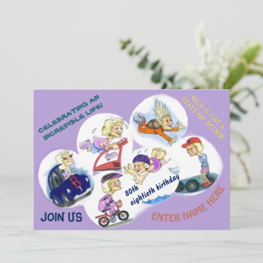 Uitnodiging tot speciale feestdag (Staand voorkant)