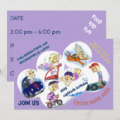 Uitnodiging tot speciale feestdag (Voorkant / Achterkant)