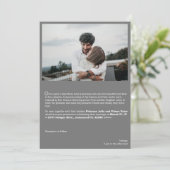 Uitnodiging tot speciale fotoliefdesverhalen (Staand voorkant)