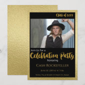 Uitnodiging tot staking en legante graduatiepartij (Voorkant / Achterkant)