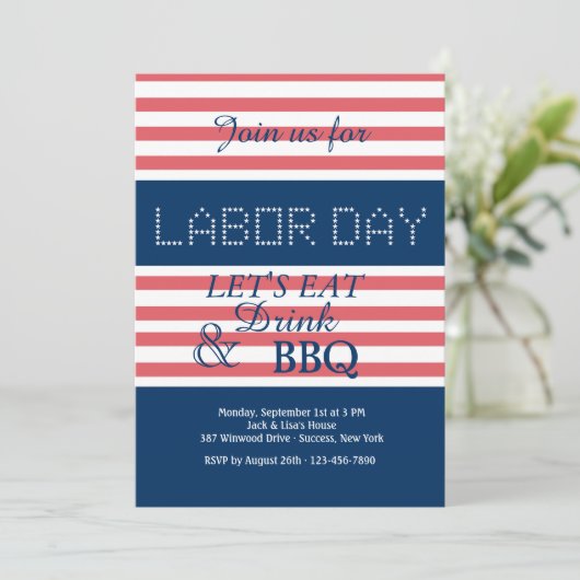 Uitnodiging tot stapes op de werkdag (Staand voorkant)