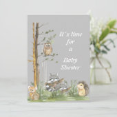 Uitnodiging tot storting van baby shower (Staand voorkant)