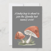 Uitnodiging tot storting van baby shower (Achterkant)