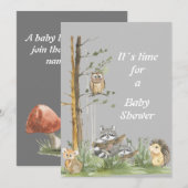 Uitnodiging tot storting van baby shower (Voorkant / Achterkant)