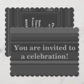 Uitnodiging tot storting van houtskool (Voorkant / Achterkant)