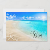 Uitnodiging tot strandbruiloft (Voorkant)