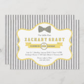 Uitnodiging tot Stropdas van Little Man Bow (Voorkant / Achterkant)