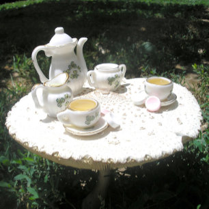 "Uitnodiging tot Tea" Feestdagen Kaart