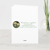 "Uitnodiging tot Tea" Feestdagen Kaart (Achterkant)