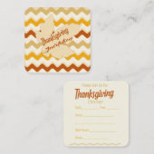 Uitnodiging tot Thanksgiving (Voorkant / Achterkant)