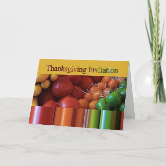 Uitnodiging tot Thanksgiving (Voorkant)