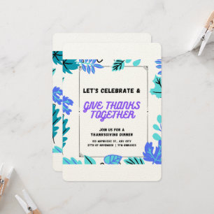 uitnodiging tot Thanksgiving