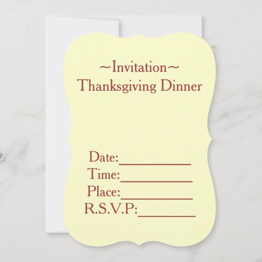 Uitnodiging tot Thanksgiving (Achterkant)