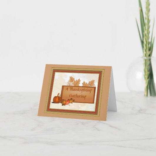Uitnodiging tot Thanksgiving (Voorkant)