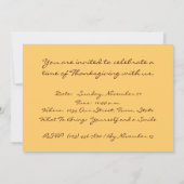 Uitnodiging tot Thanksgiving (Achterkant)