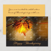 Uitnodiging tot Thanksgiving (Voorkant / Achterkant)