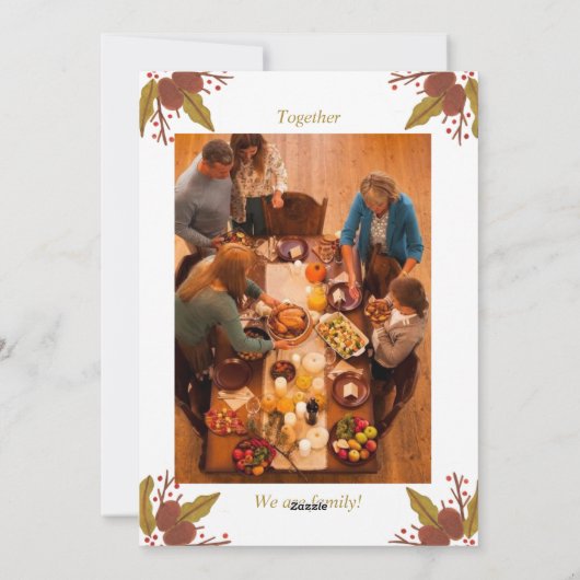 Uitnodiging tot Thanksgiving (Achterkant)