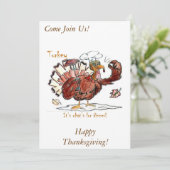 Uitnodiging tot Thanksgiving (Staand voorkant)