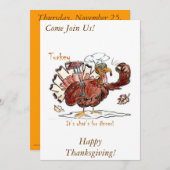 Uitnodiging tot Thanksgiving (Voorkant / Achterkant)