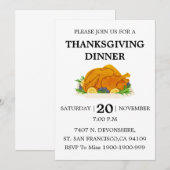 Uitnodiging tot Thanksgiving (Voorkant / Achterkant)