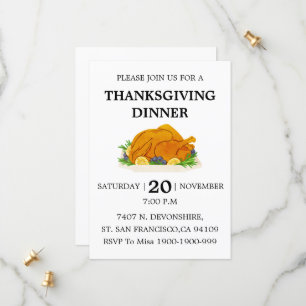 Uitnodiging tot Thanksgiving